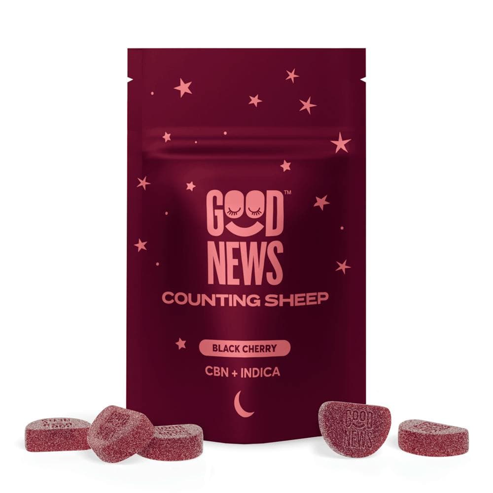 Good News Counting Sheep Black Cherry Gummies With CBN 200mg (20ct)