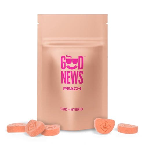 Good News Peach 1:1 Gummies 110mg (10ct)