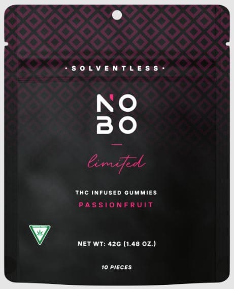 NOBO | Passion Fruit | Solventless Gummies | 100mg