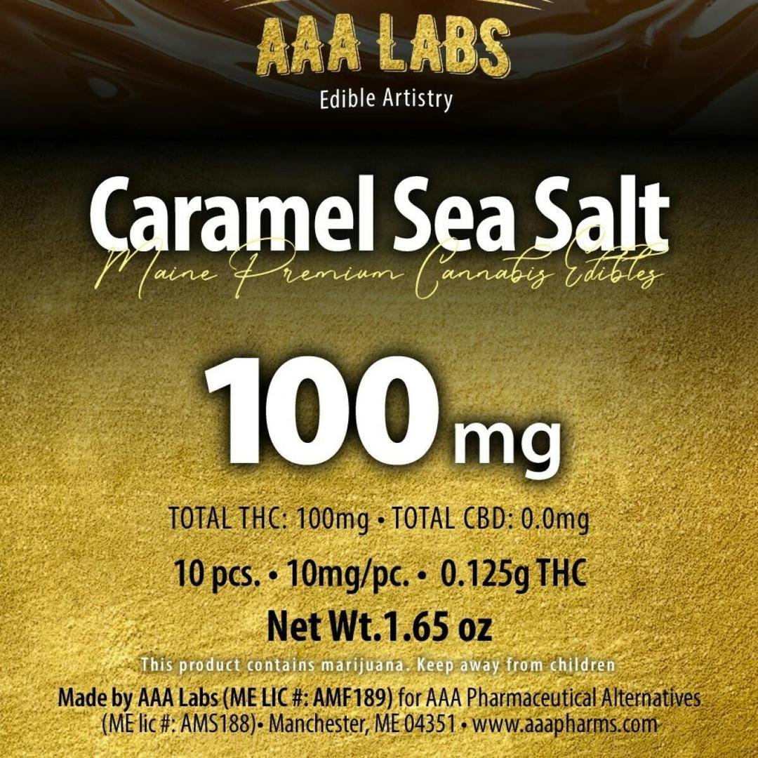 Caramel Sea Salt Bar - 100mg THC