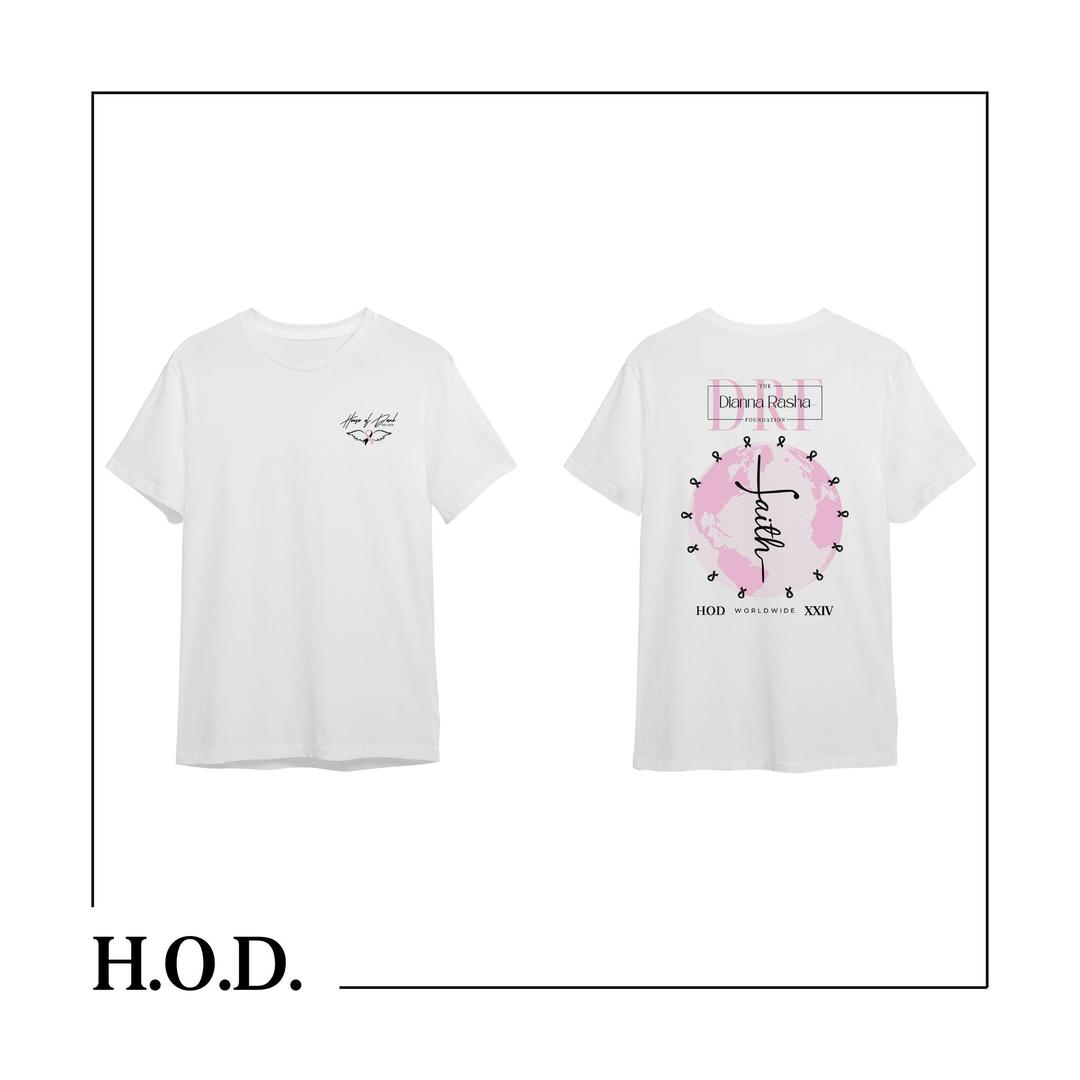 H.O.D. x D.R.F. White Faith Short Sleeve Tee