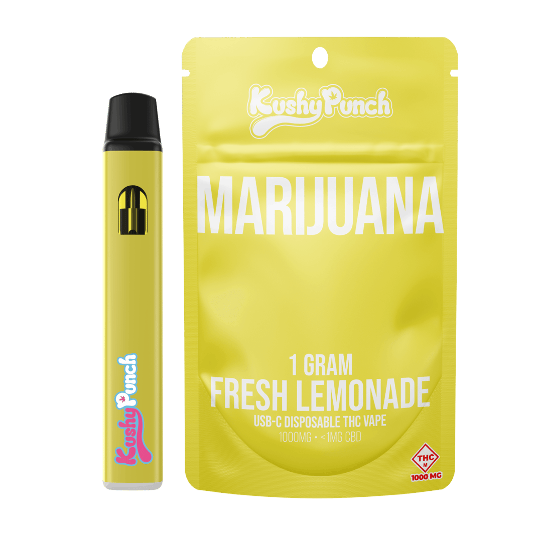 1G Kushy Punch Vape - Fresh Lemonade