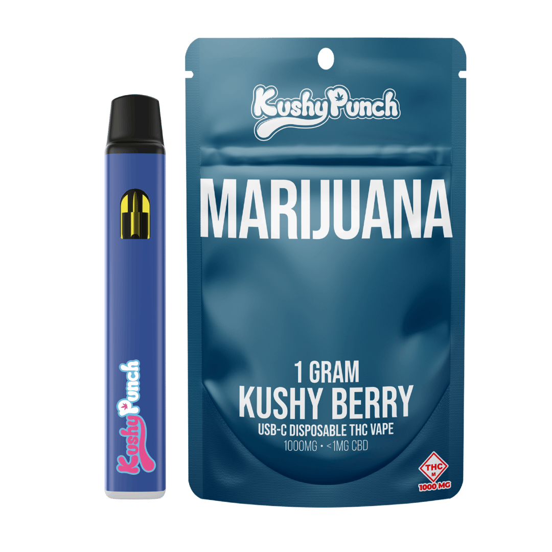 1G Kushy Punch Vape - Kushy Berry