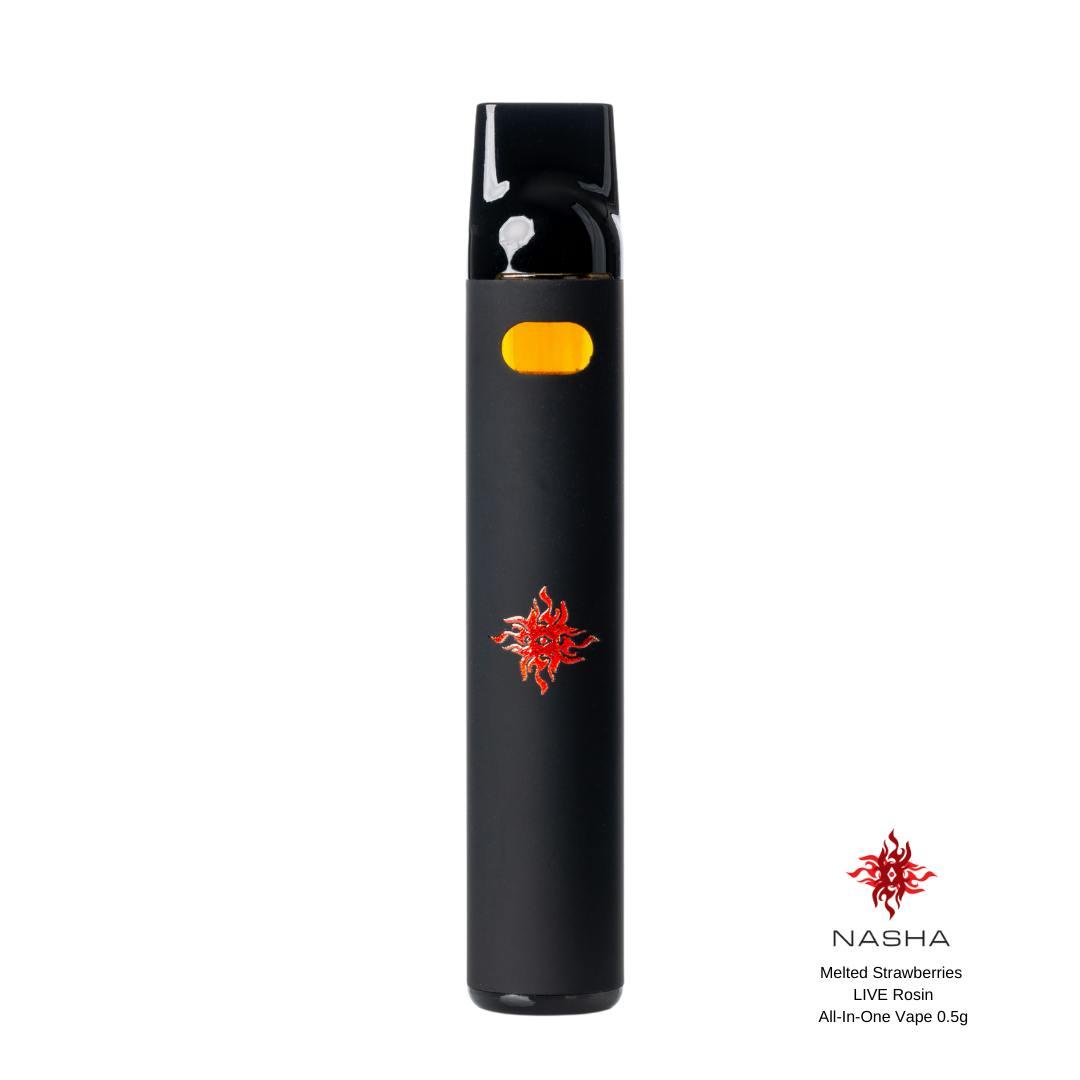 Melted Strawberries Live Rosin Vape Cart .5g (Sabertooth)