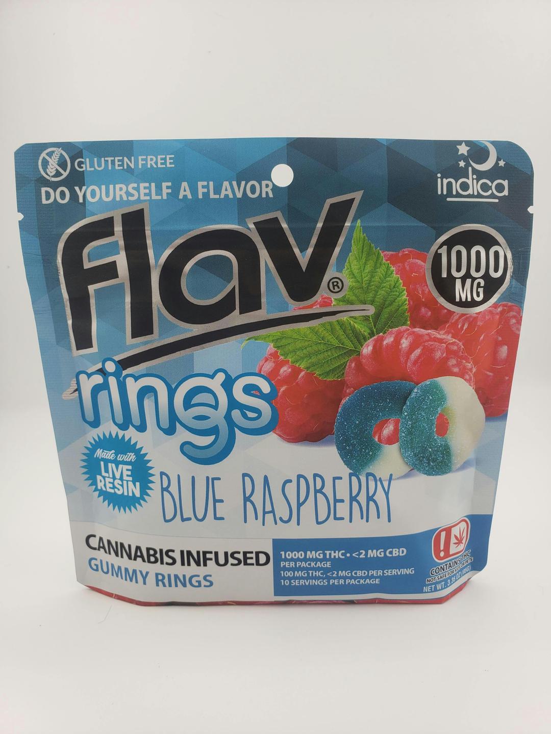 Blue Raspberry Rings 1000mg