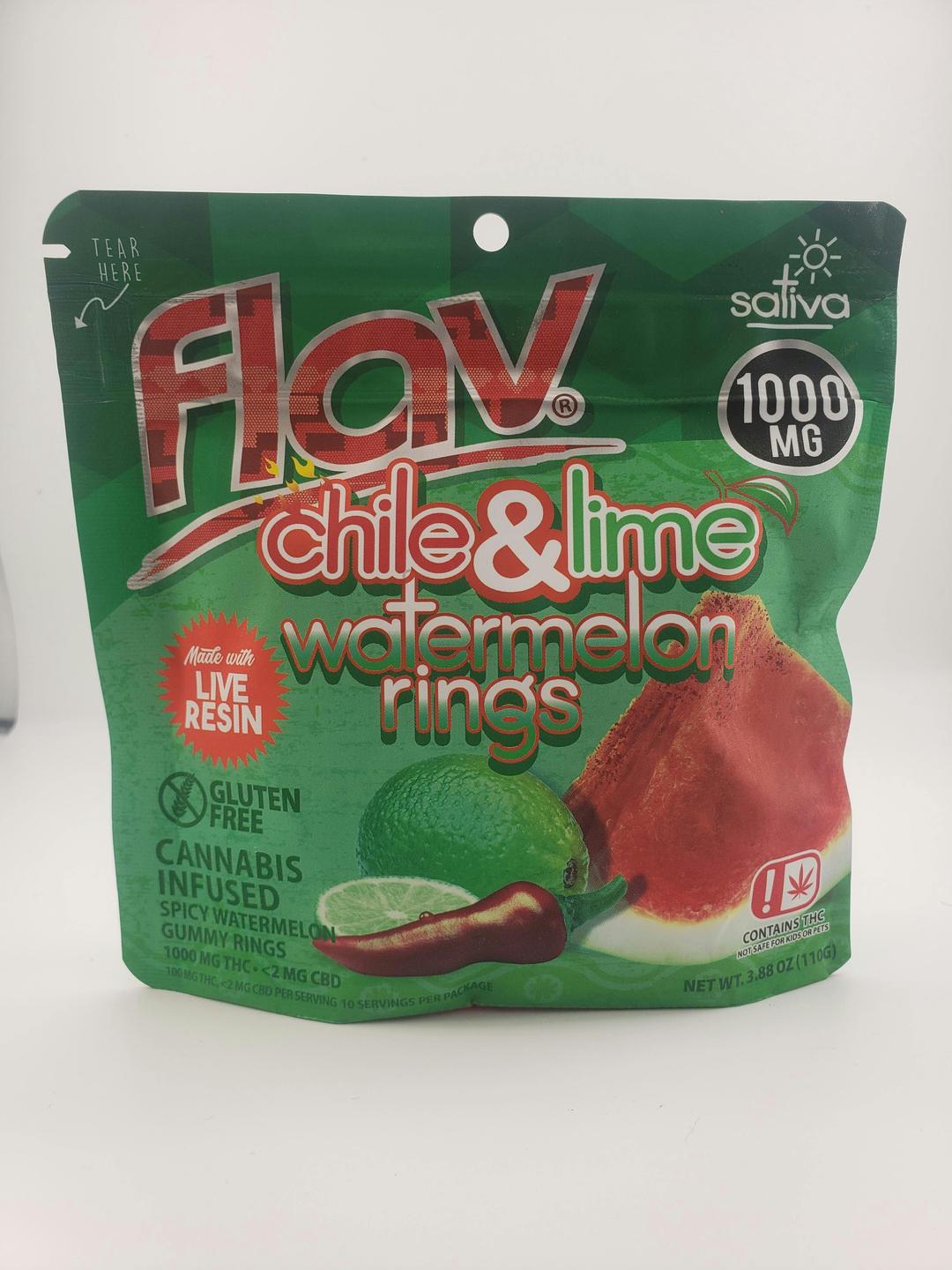 Chili Lime Watermelon Rings 1000mg
