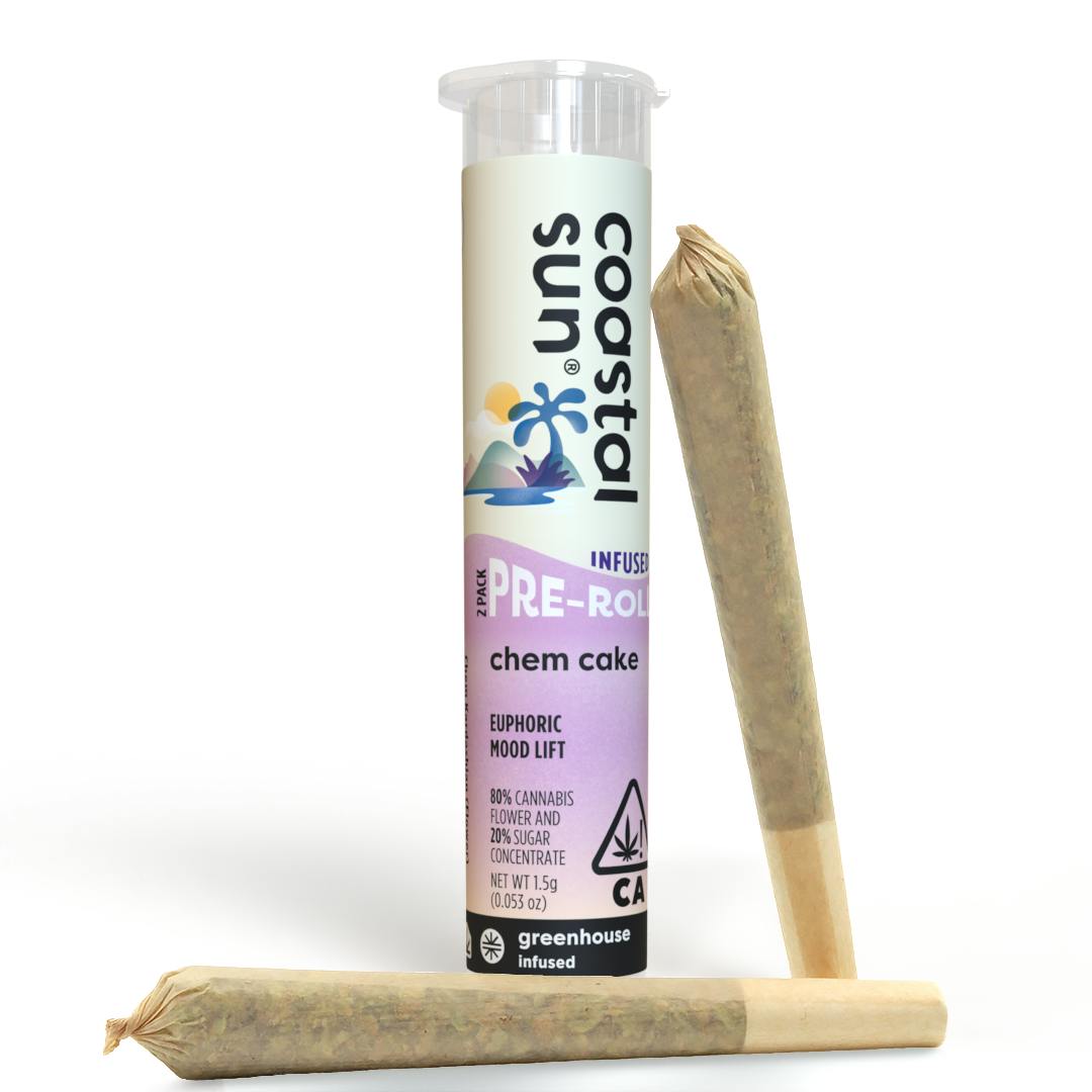 Chem Cake Infused Greenhouse 0.75g Pre-Roll 2pk 1.5g