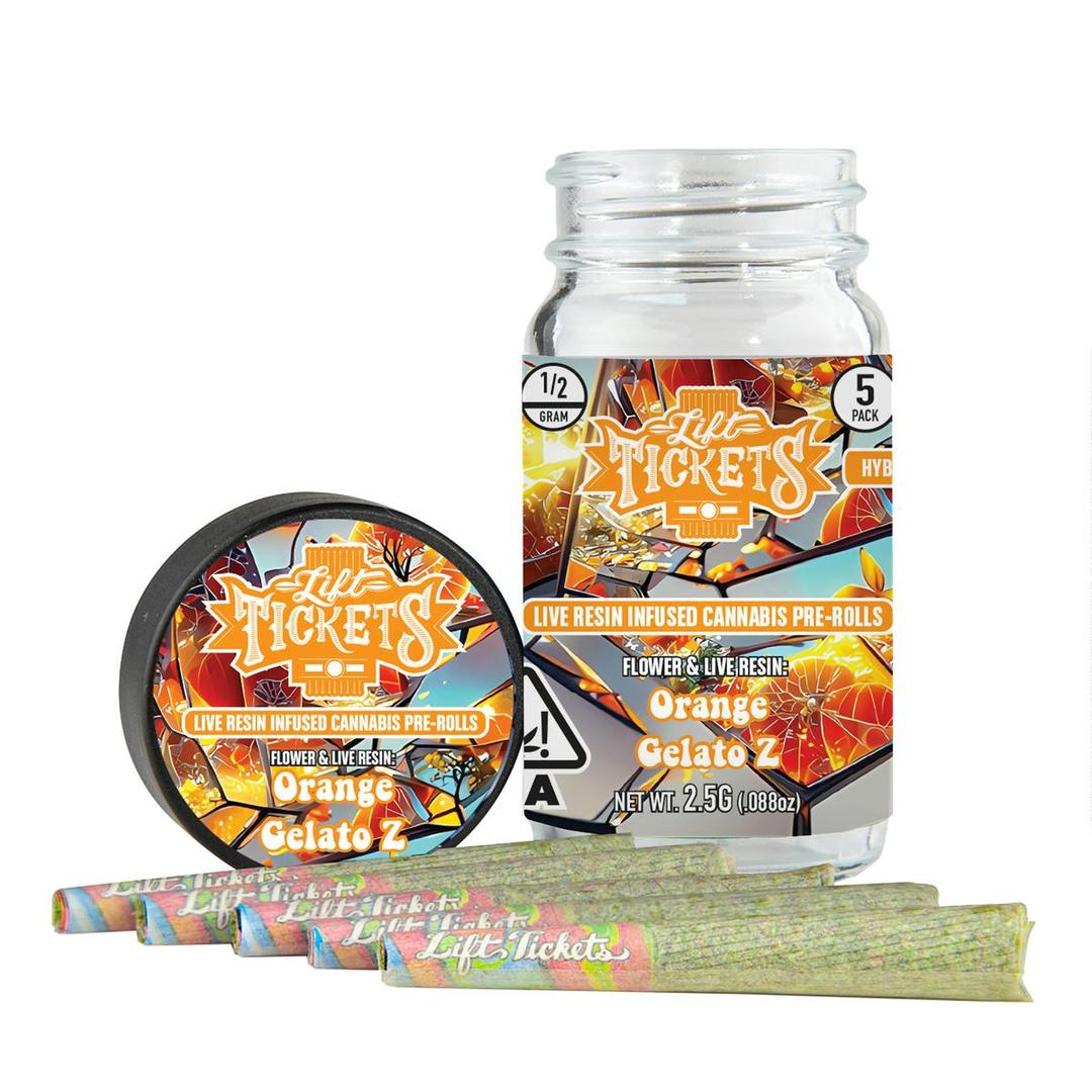 Orange Gelato Z - Infused Pre-Roll 5-Pack
