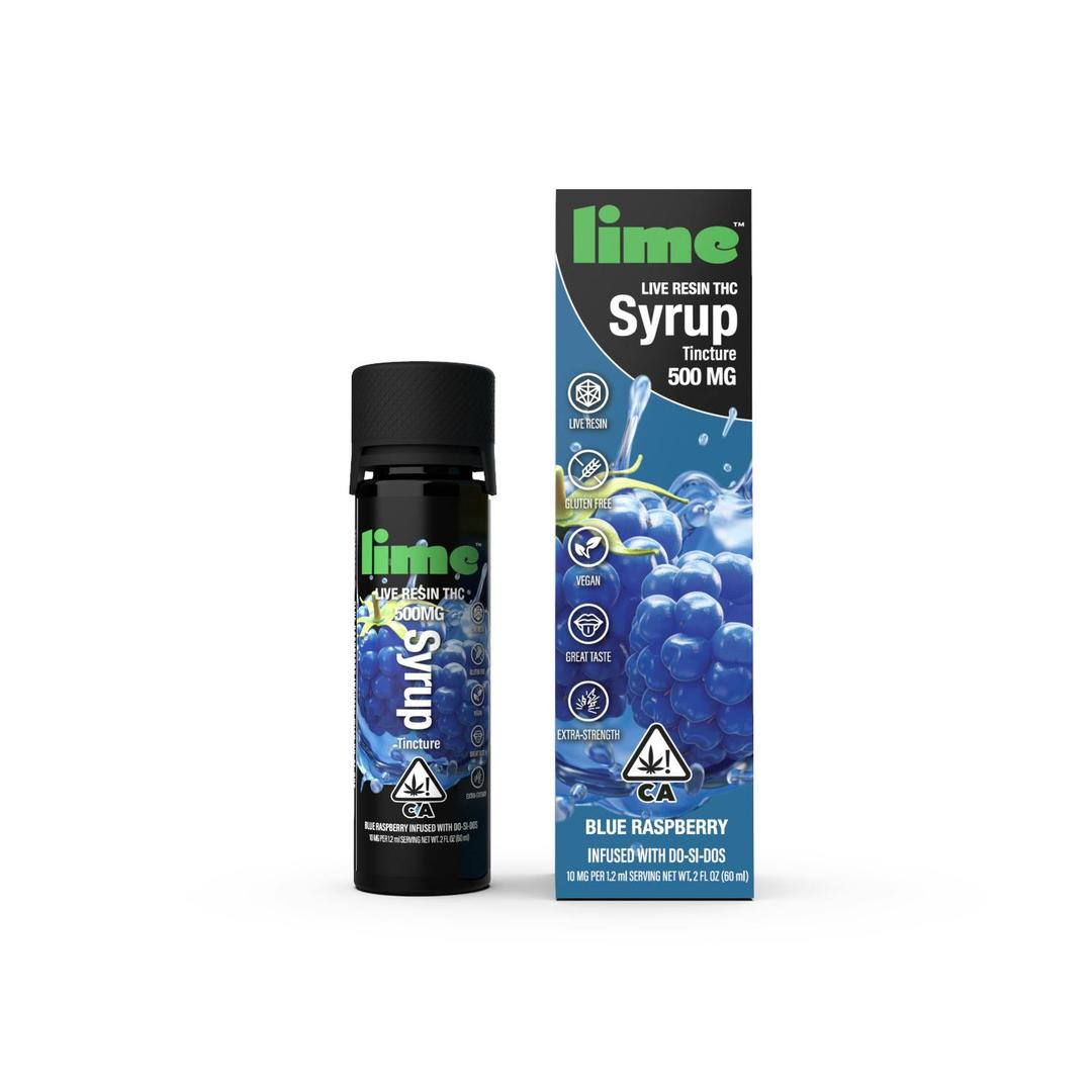 500mg Live Resin THC Syrup Tincture | Blue Raspberry