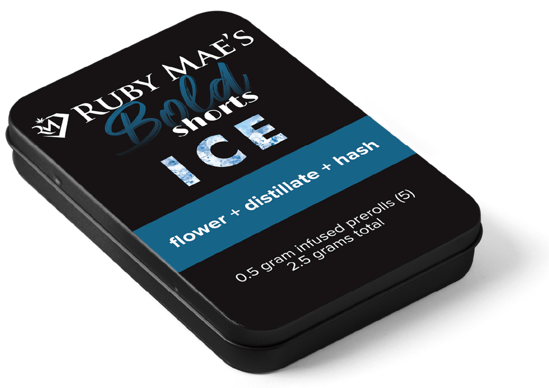Bold ICE Shorts | .5 Infused PreRolls - 5 Pack | Quattro Kush (Indica)