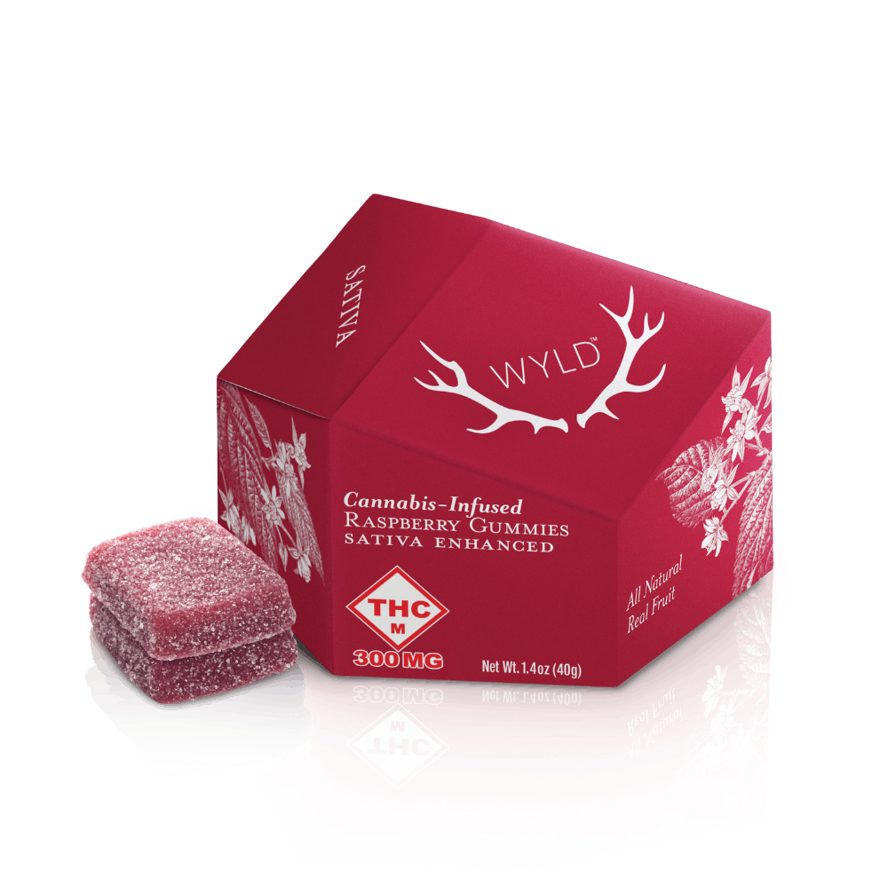 *HIGH DOSE* Raspberry Sativa Enhanced Gummies | 300mg