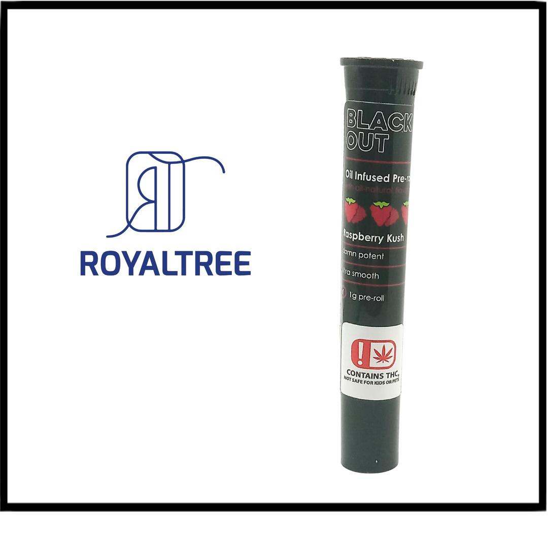Black Out - Infused Preroll - Raspberry Kush - 1g