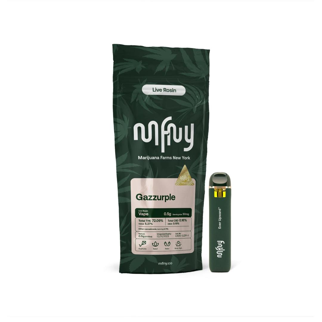 Gazzurple Live Rosin Disposable Vape