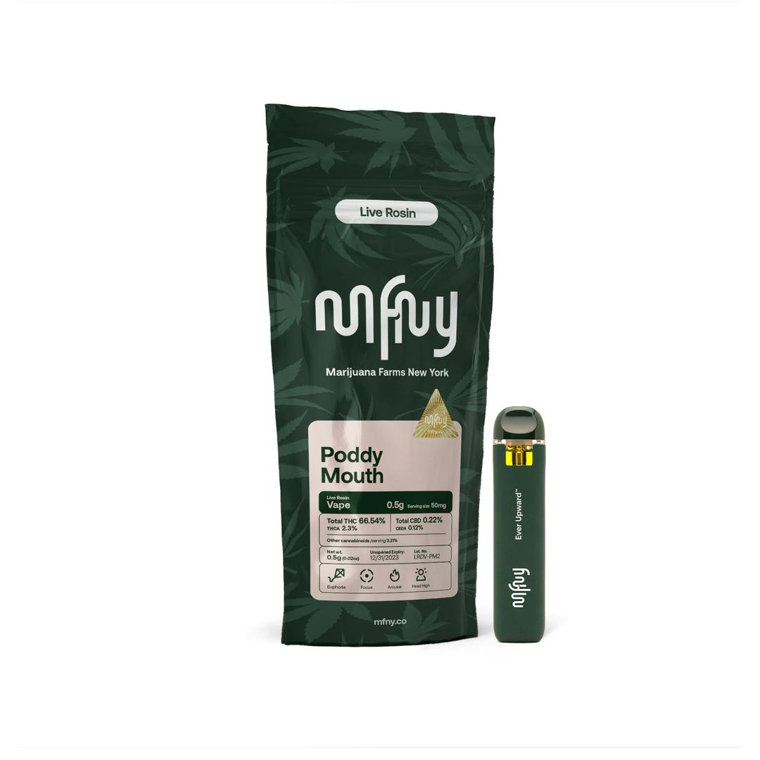 Poddy Mouth Live Rosin Disposable Vape