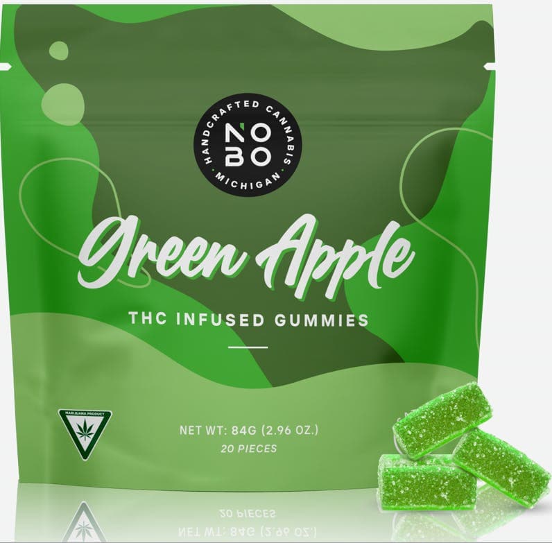 NOBO | Green Apple | Gummies | 200mg 20pk