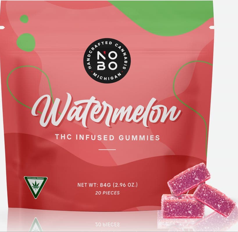 NOBO | Watermelon | Gummies | 200mg 20pk