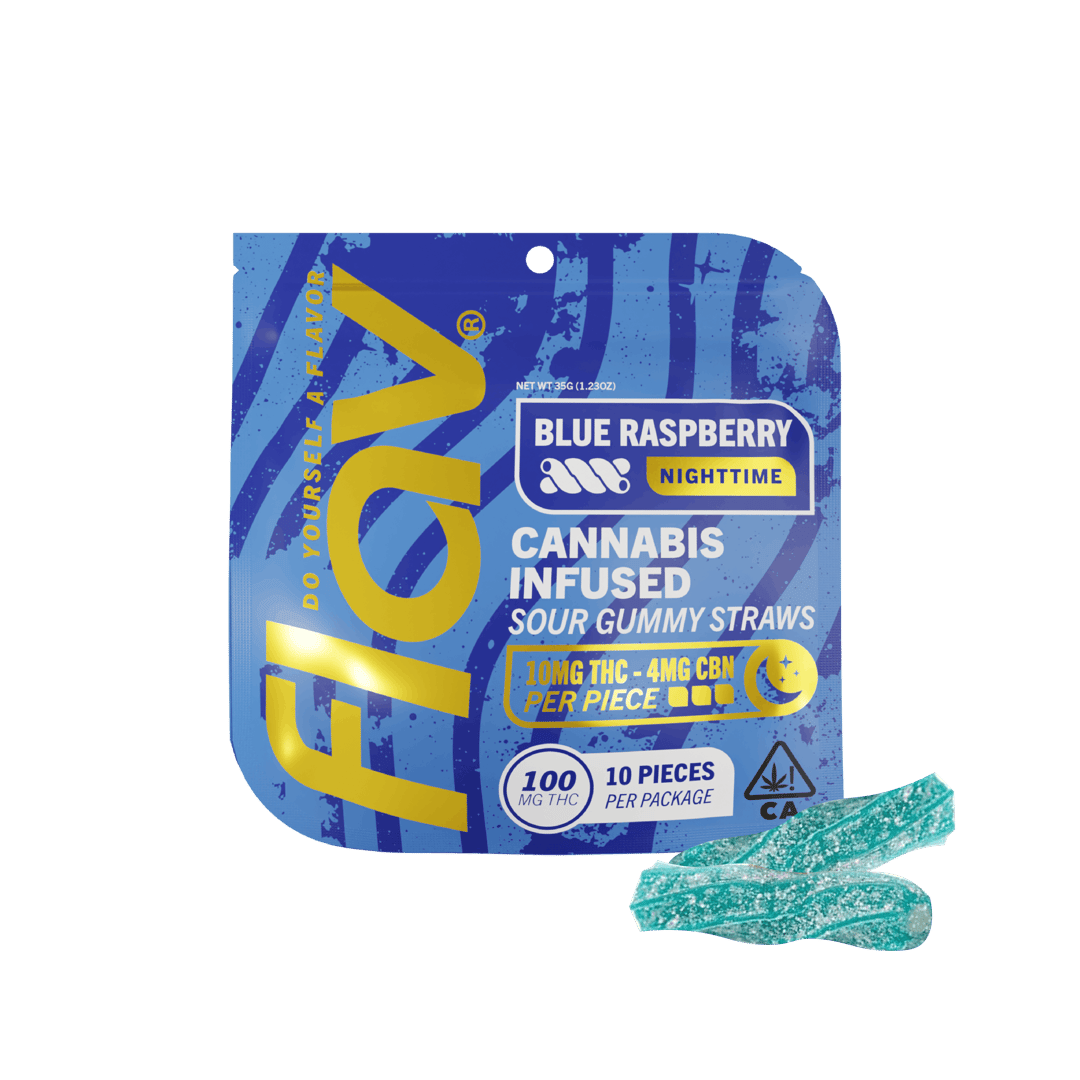 Blue Raspberry - Nighttime Gummy Straws - 100mg