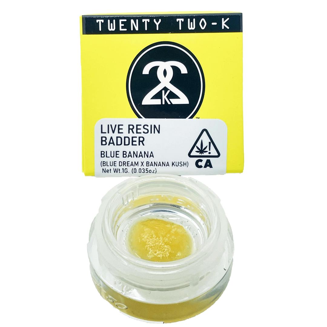 22K - Blue Banana - Live Resin Badder - 1 Gram