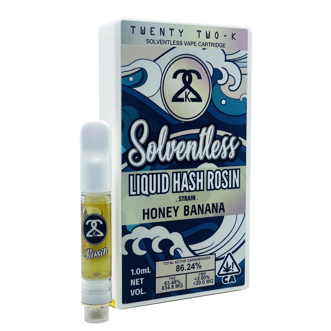 22K - Honey Banana - Liquid Hash Rosin 1.0ml Cartridge