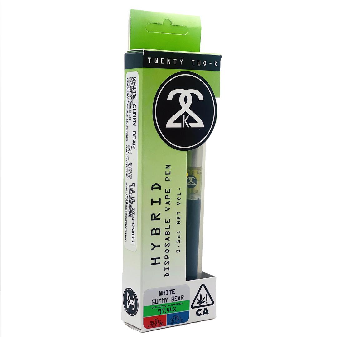 22K - White Gummy Bear - 0.5ml Disposable