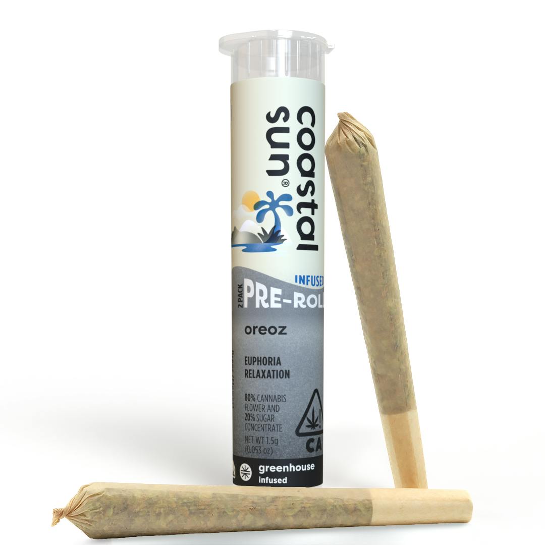 Oreoz Infused Greenhouse 0.75g Pre-Roll 2pk 1.5g