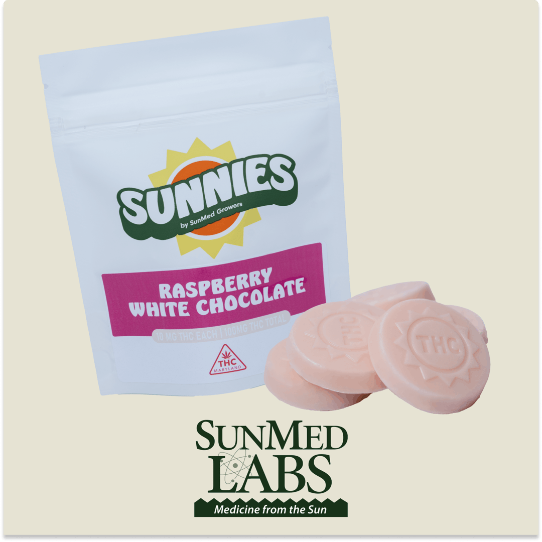 Raspberry White Milk Chocolate Edible 100mg