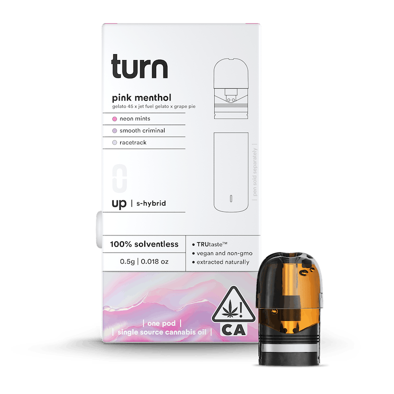 pink menthol (s-hybrid) / 100% solventless (live rosin) / .5g pod