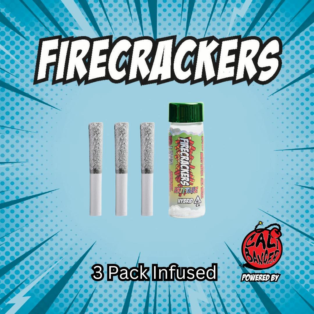 Firecracker by Cali Banger Infused Pre Roll ZKITTLEZ 3 x .06 - 1.8 Gr