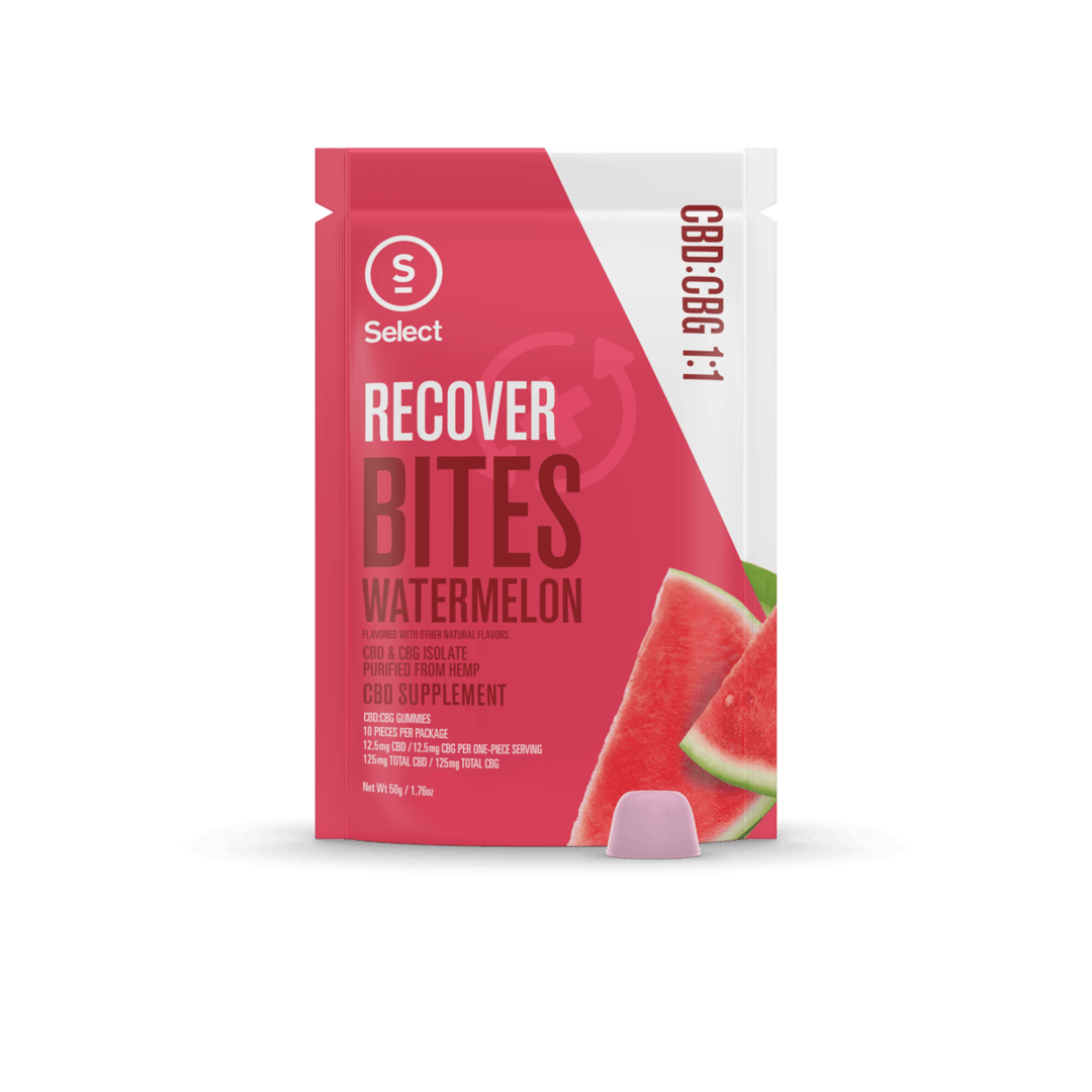 Recover Watermelon CBD/CBG Gummies 1:1 10pk