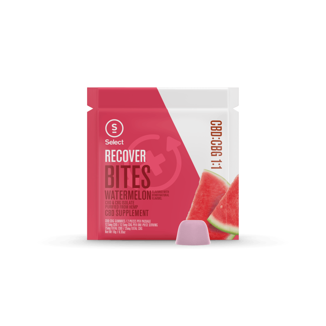 Recover Watermelon CBD/CBG Gummies 1:1 2pk