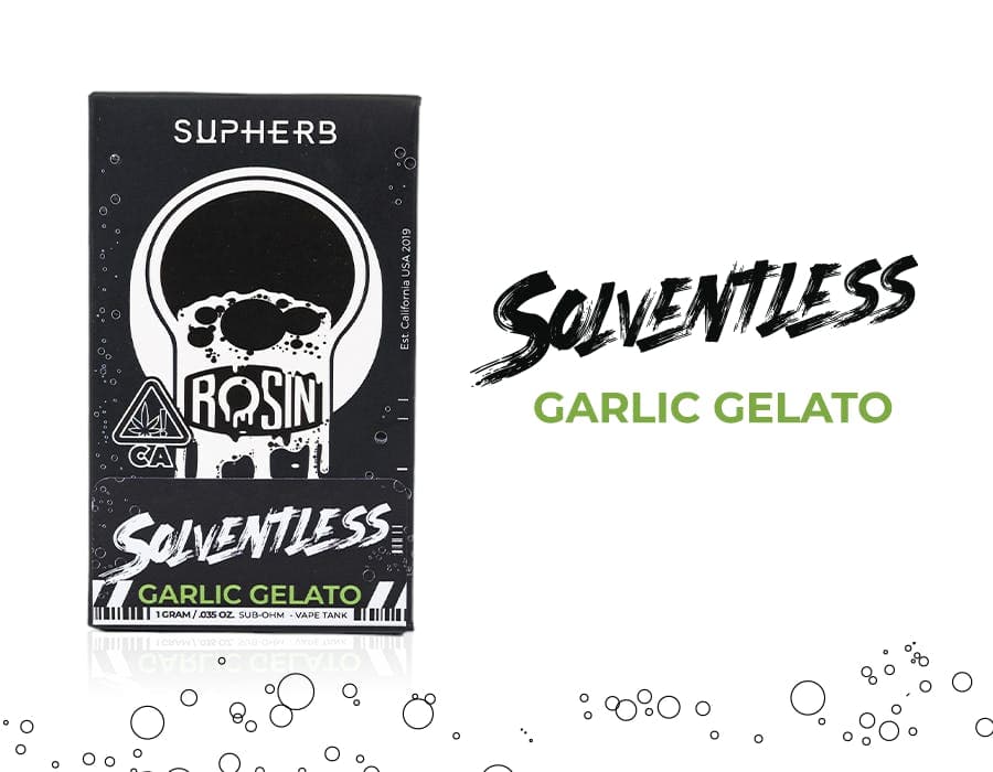 Supherb - Garlic Gelato Indica Rosin Cartridge 1g