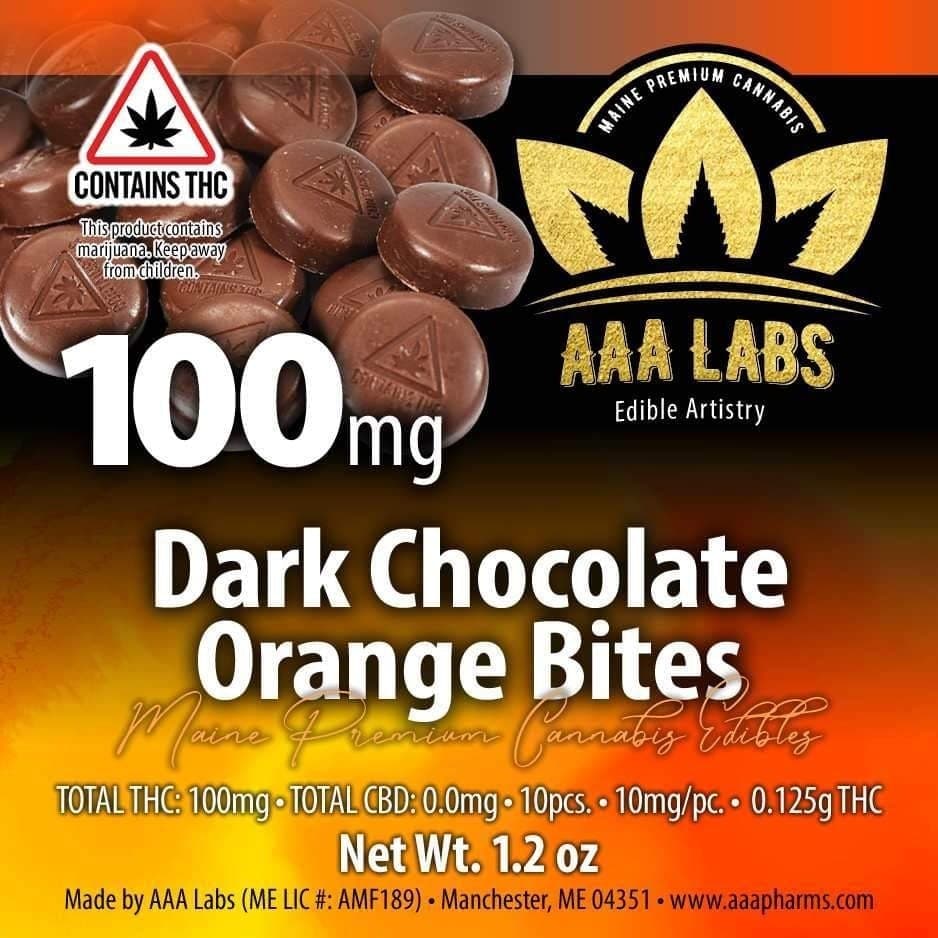 Dark Chocolate Orange Bites - 100mg