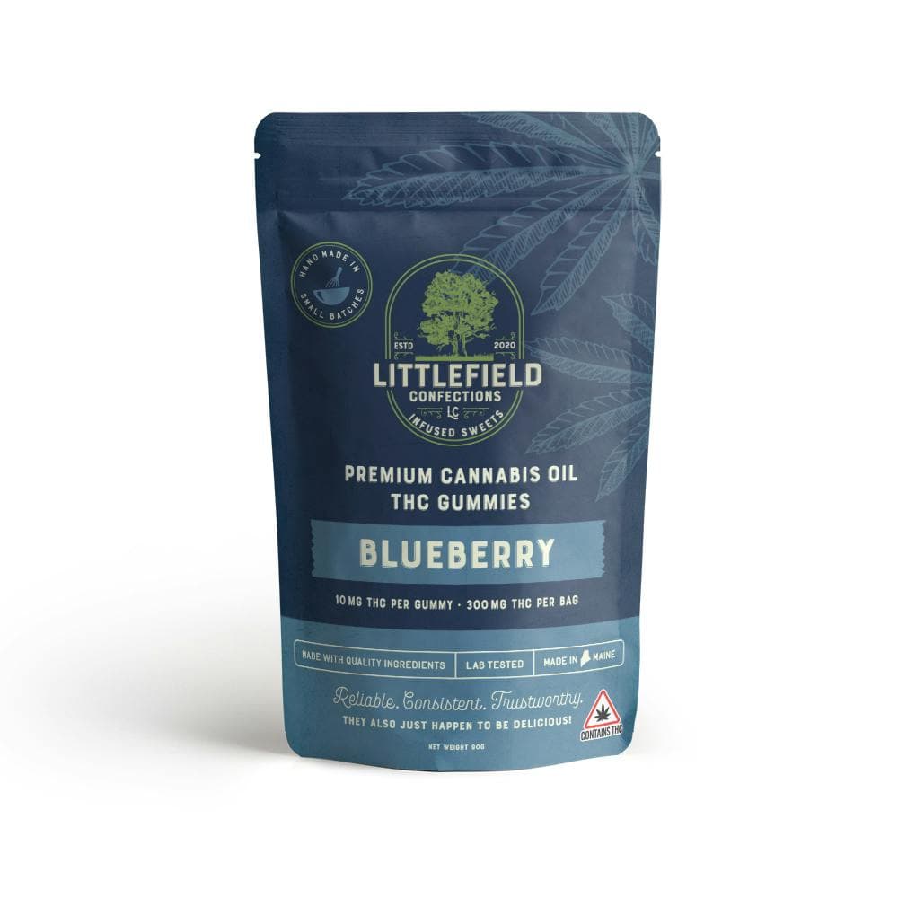 Blueberry THC Gummies 10mg/pc 300mg Total