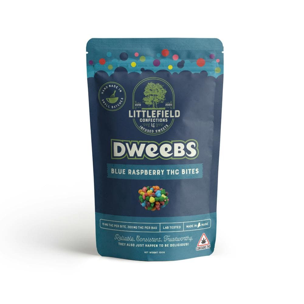 Blue Raspberry THC Dweebs 15mg/pc 300mg Total
