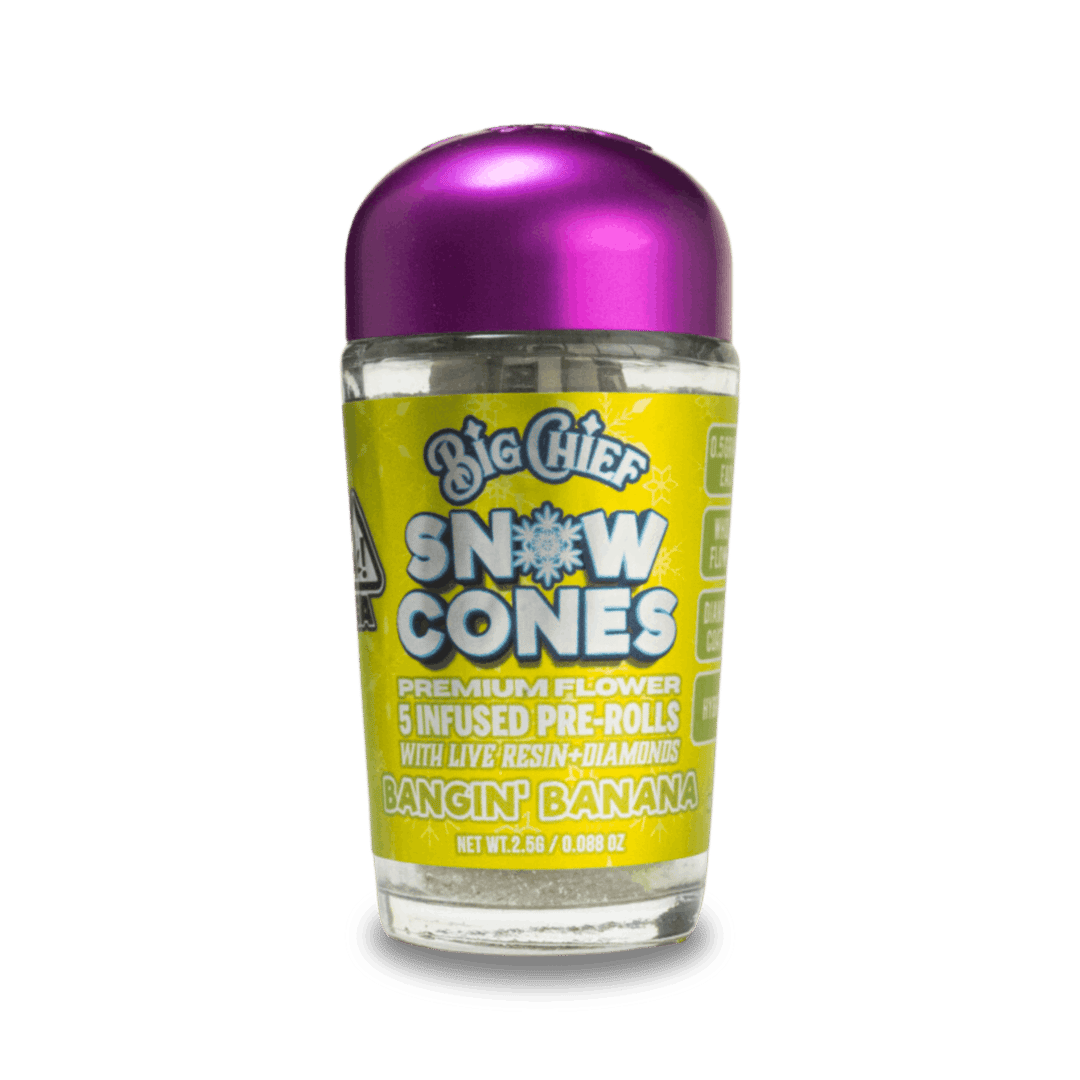 BANGIN BANANA - Snow Cone Infused Pre-Rolls 5 Pack