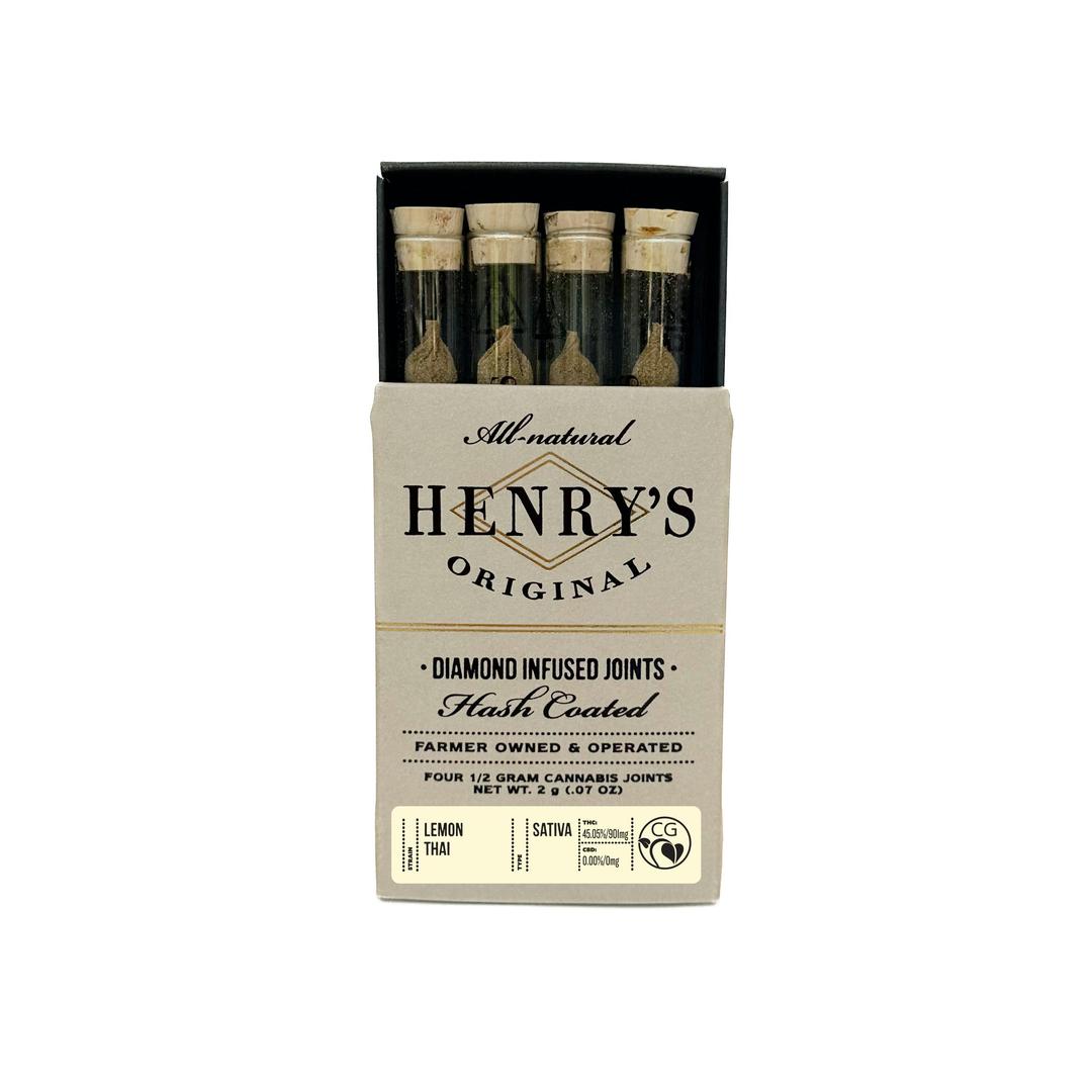 2g Total Diamond Infused Hash Coated Pre-Rolls (.5g)- Lemon Thai