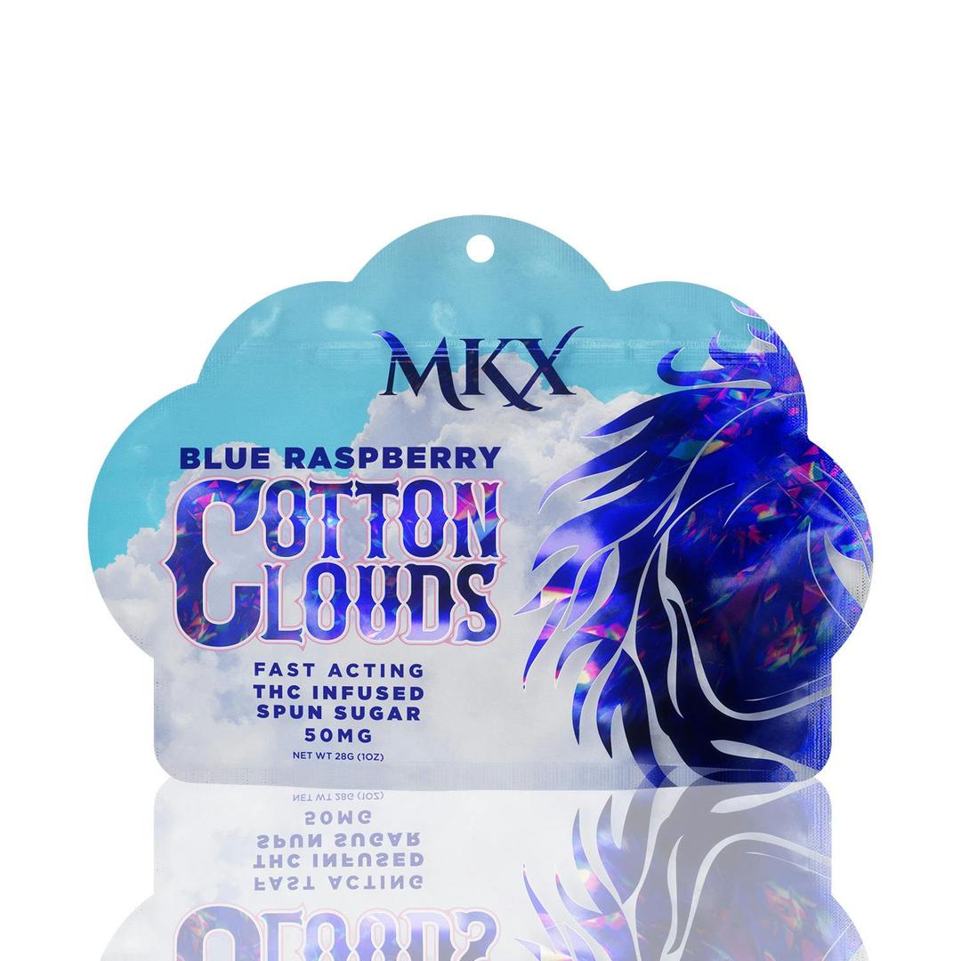MKX COTTON CLOUDS | Blue Raspberry | THC Infused Spun Sugar | 50mg