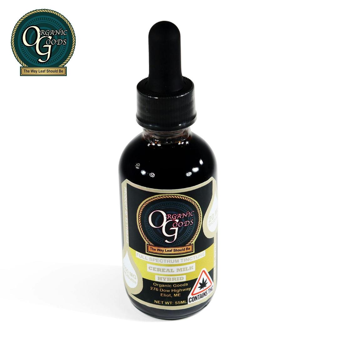 Organic Goods Tincture THC Full Spectrum Cereal Milk 1100 MG