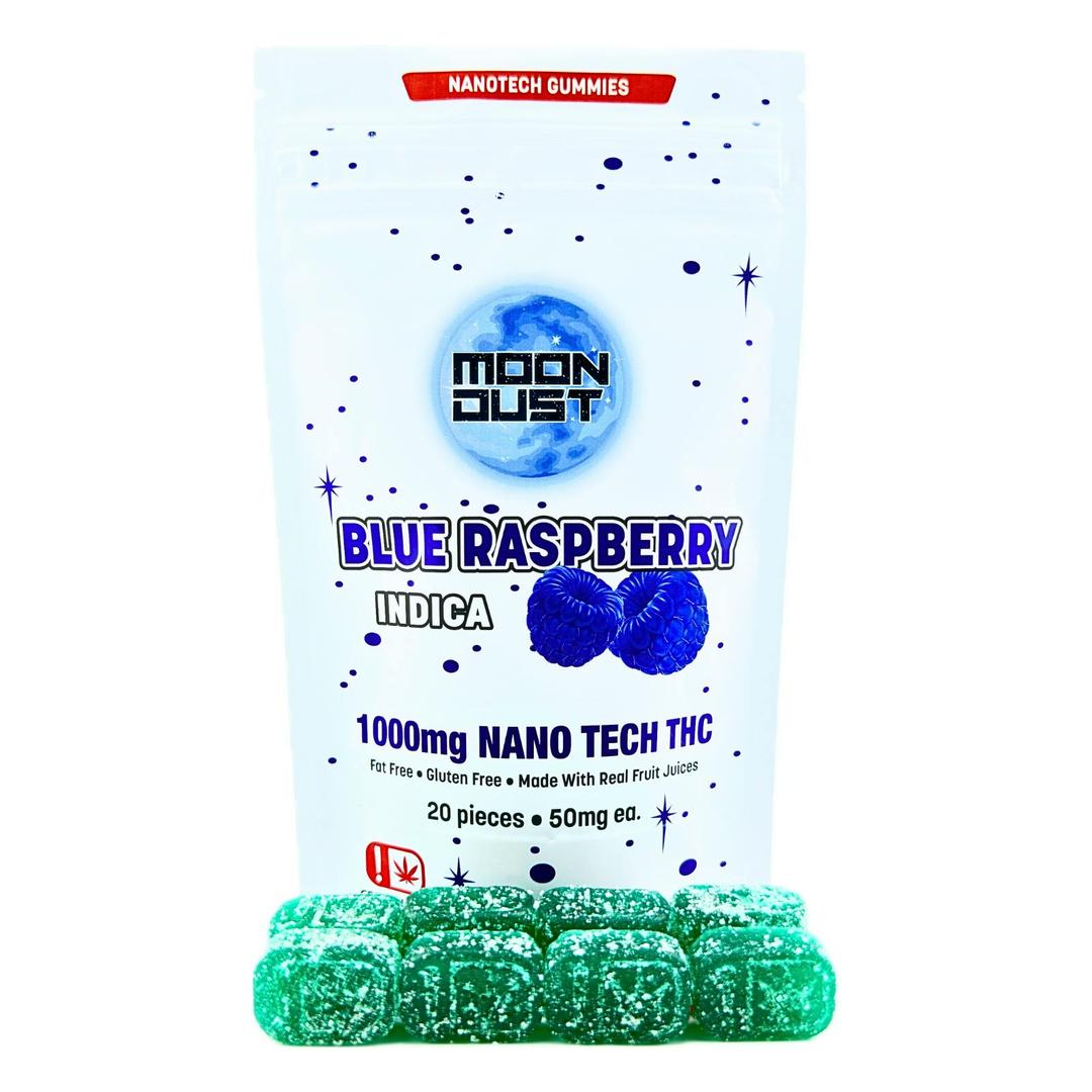 1000MG NANO THC GUMMIES - BLUE RASPBERRY - INDICA