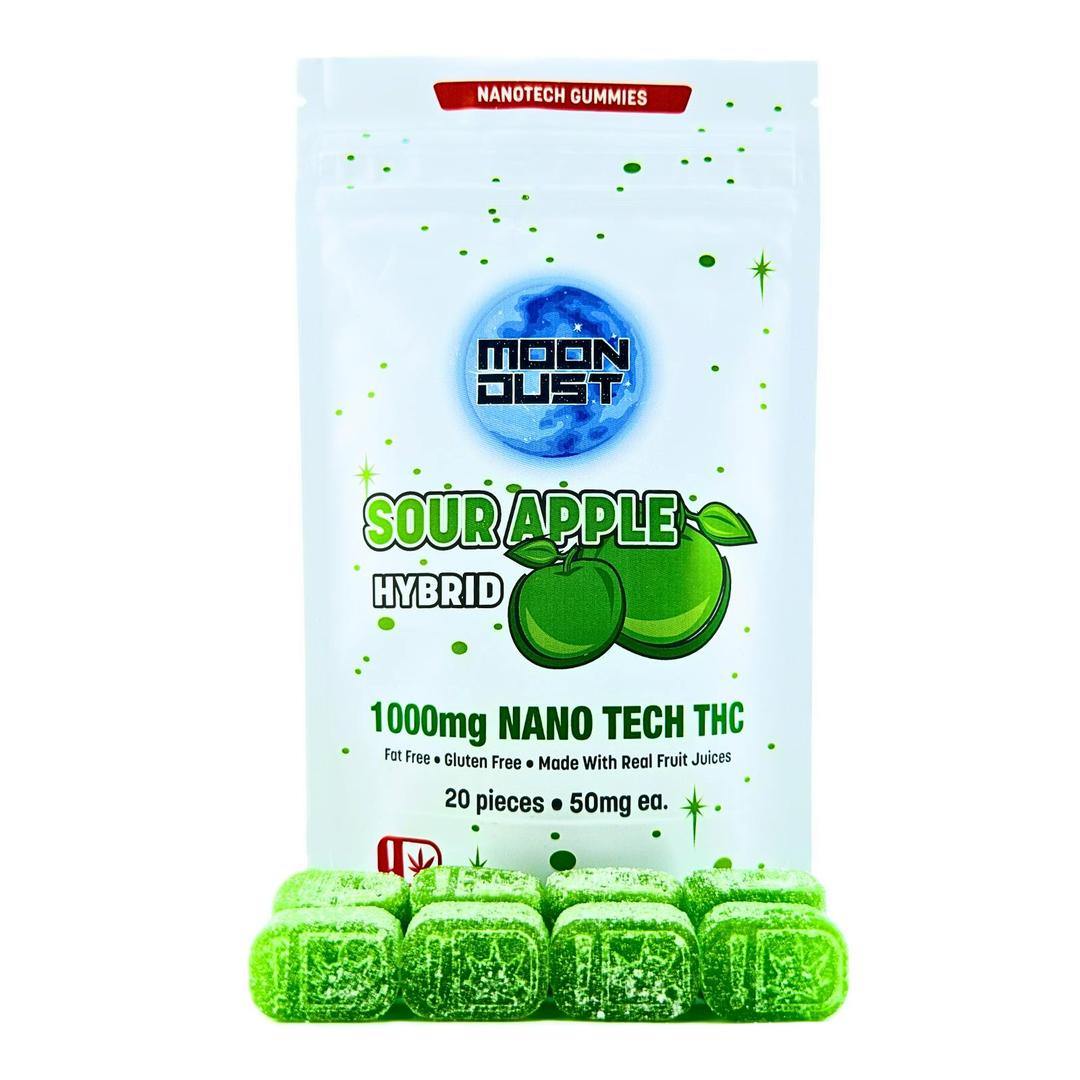 1000MG NANO THC GUMMIES - SOUR APPLE - HYBRID