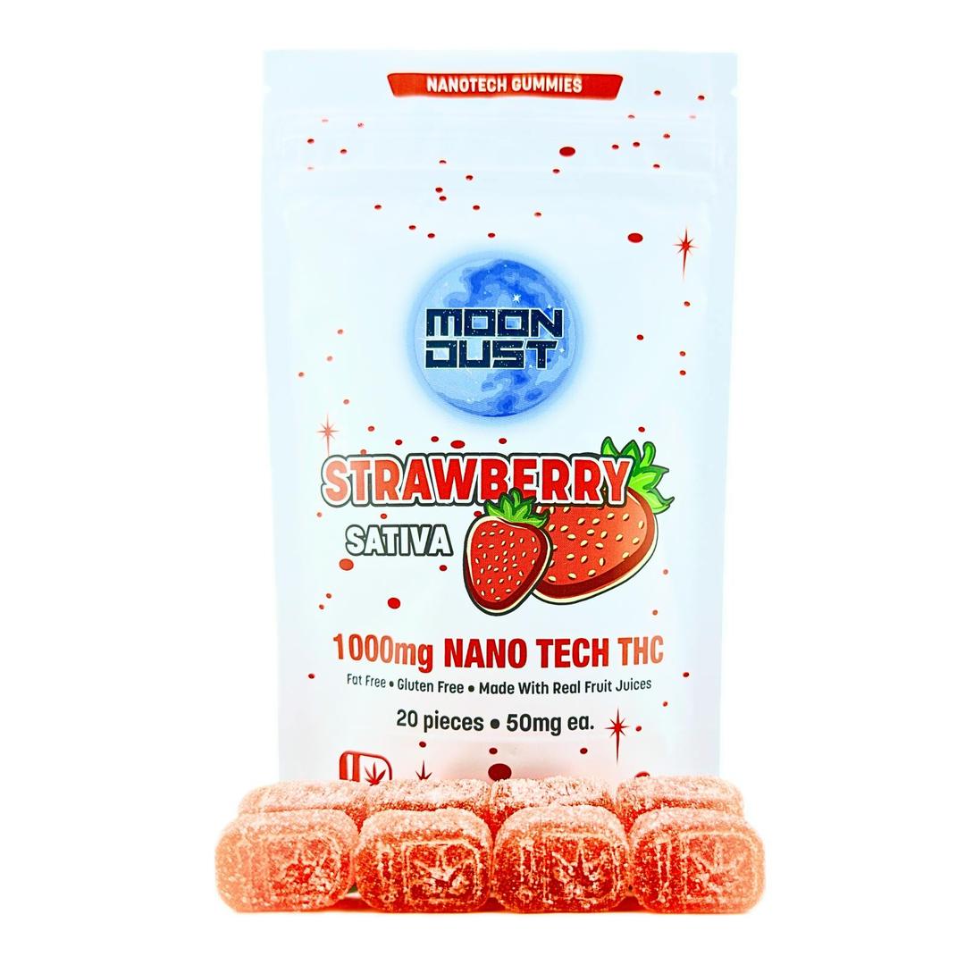 1000MG NANO THC GUMMIES - STRAWBERRY - SATIVA