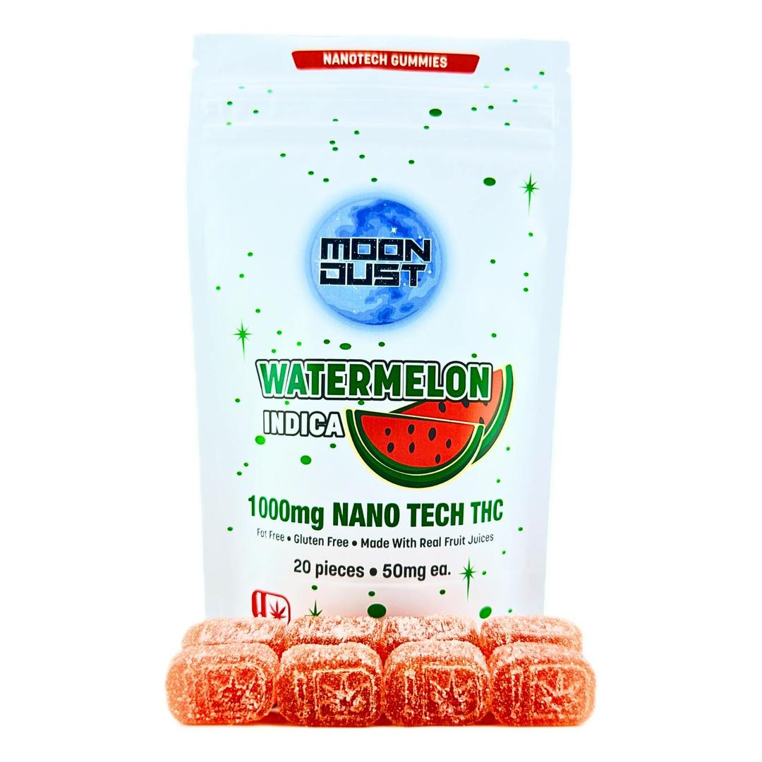 1000MG NANO THC GUMMIES - WATERMELON - INDICA