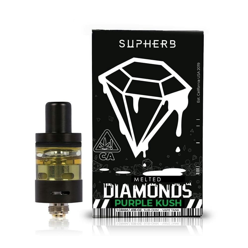 Supherb - Purple Kush Indica Melted Diamonds Cartridge 1g