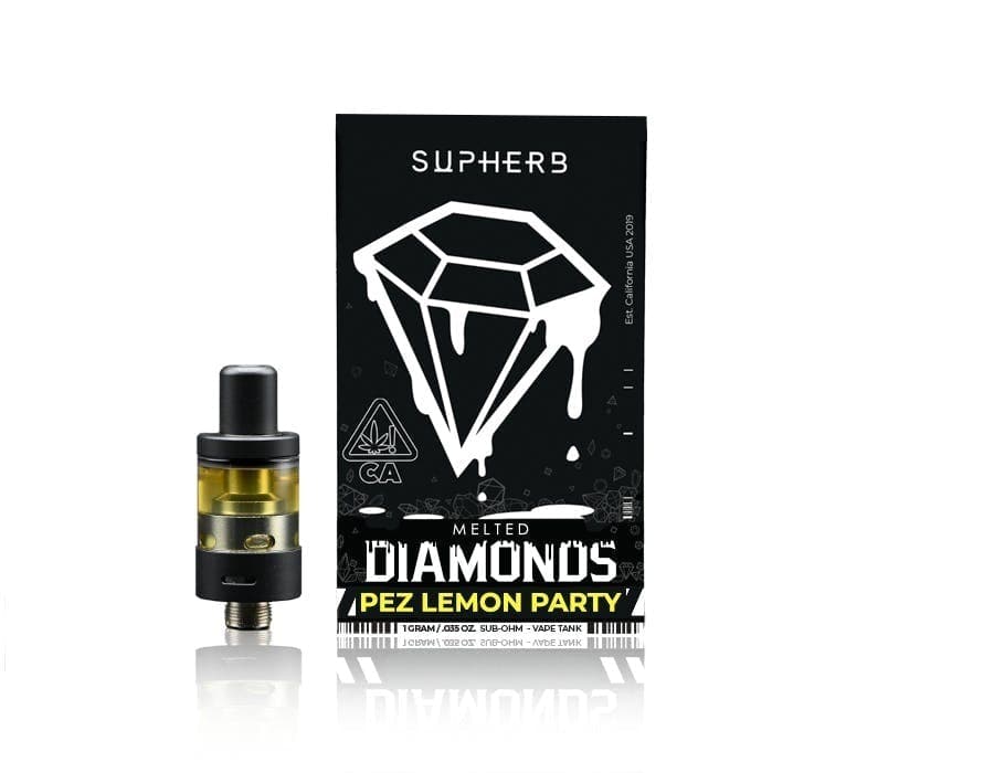 Supherb - Pez Lemon Party Sativa Melted Diamonds Cartridge 1g