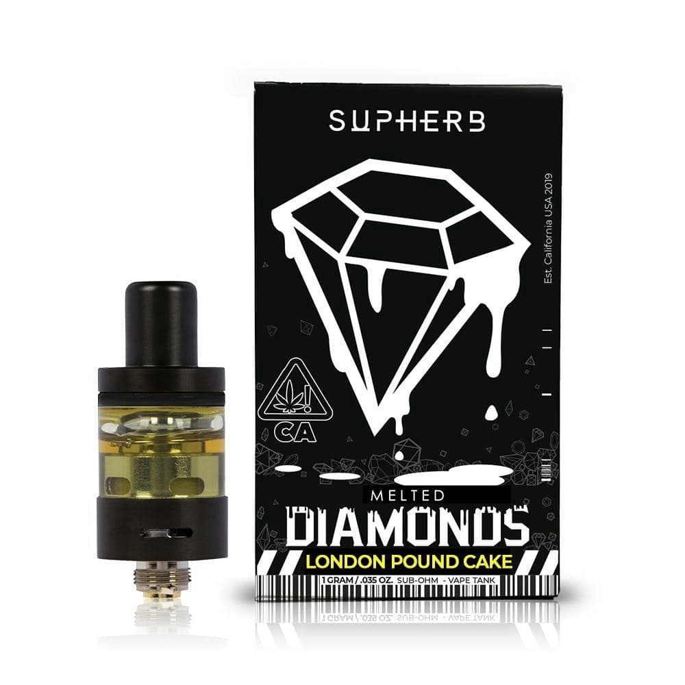 Supherb - London Pound Cake Sativa Melted Diamonds Cartridge 1g
