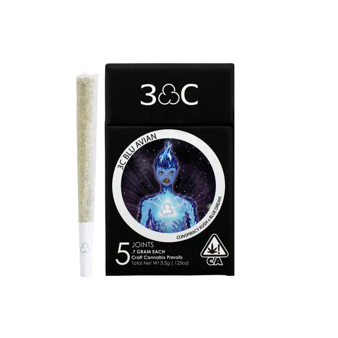 3C | Blu Avian Prerolls 5pk - 3.5g