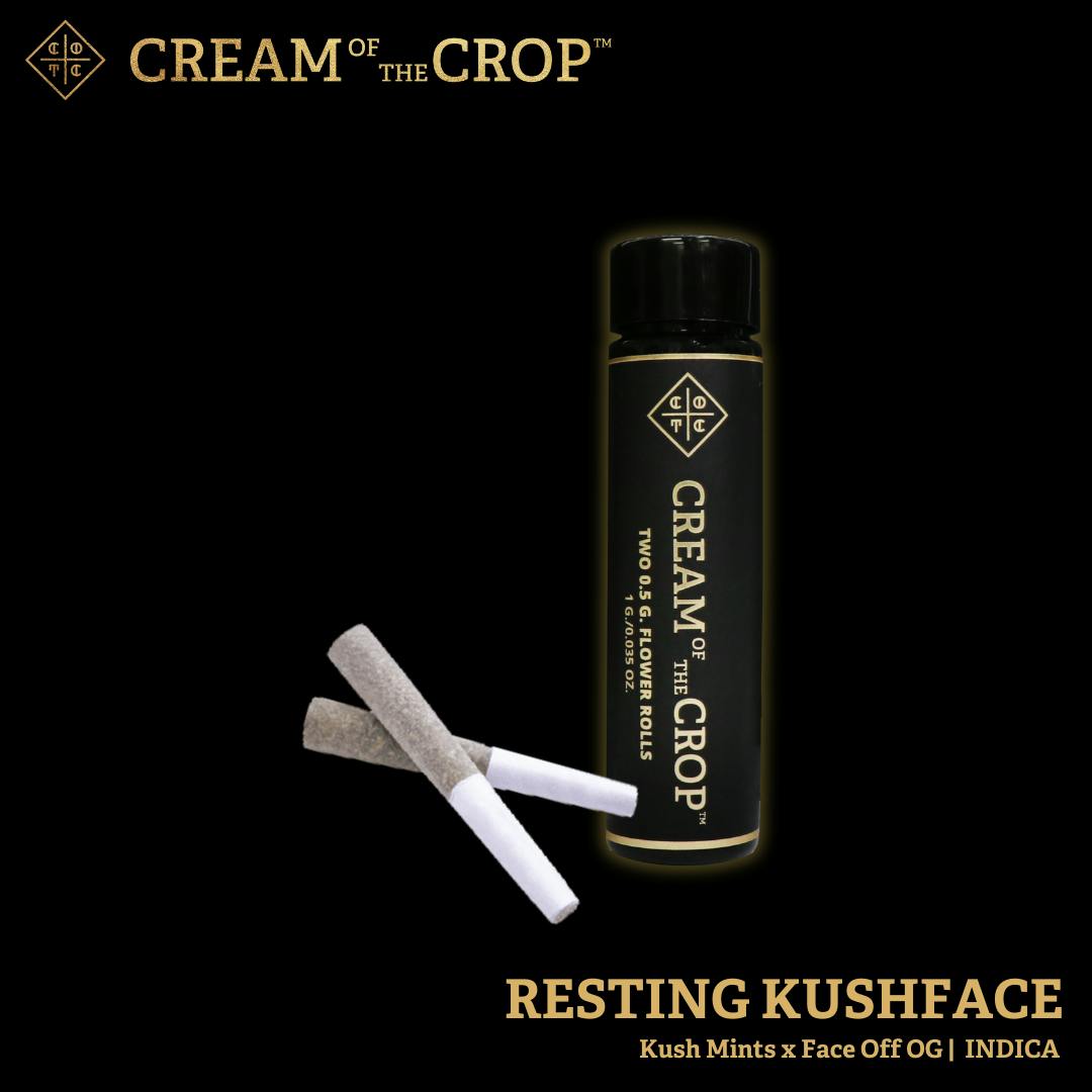 Resting Kushface | Two Half Gram Premium Flower Prerolls | 1g