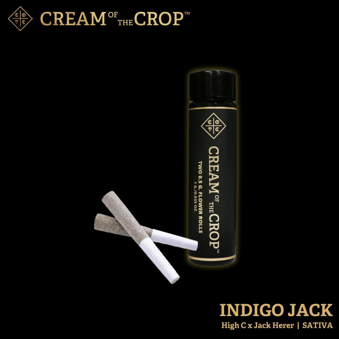 Indigo Jack | Two Half Gram Premium Flower Prerolls | 1g