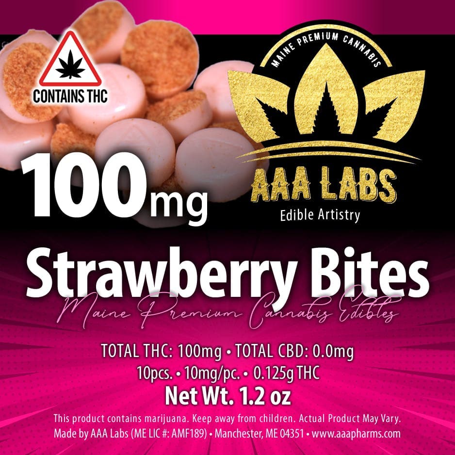 Strawberry Bites - 100mg THC