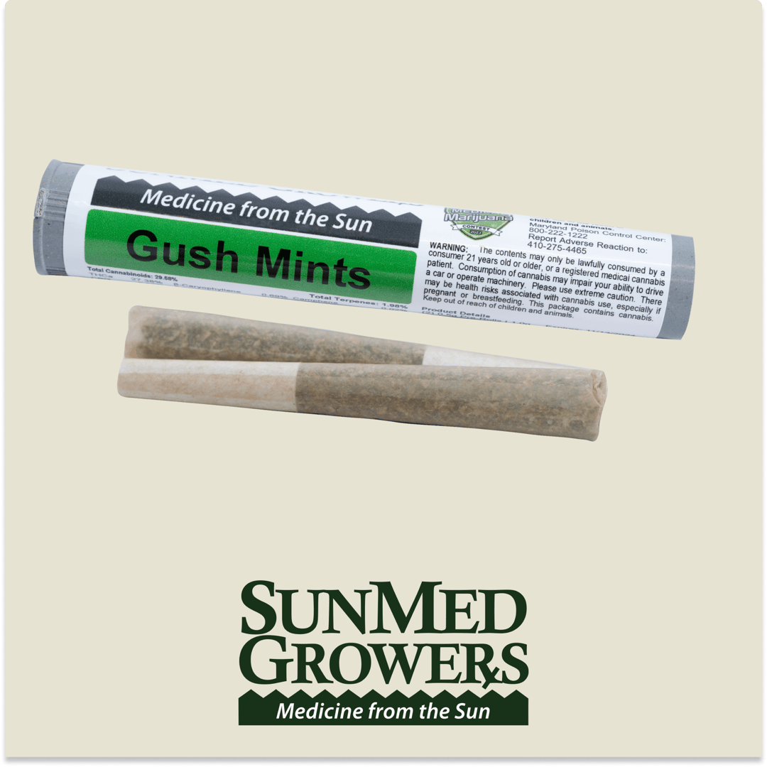 Gush Mints Pre Roll 0.5g/2 Pack